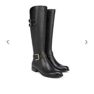 Nature Alizer Wild Calf Buckled Black Boots S:7